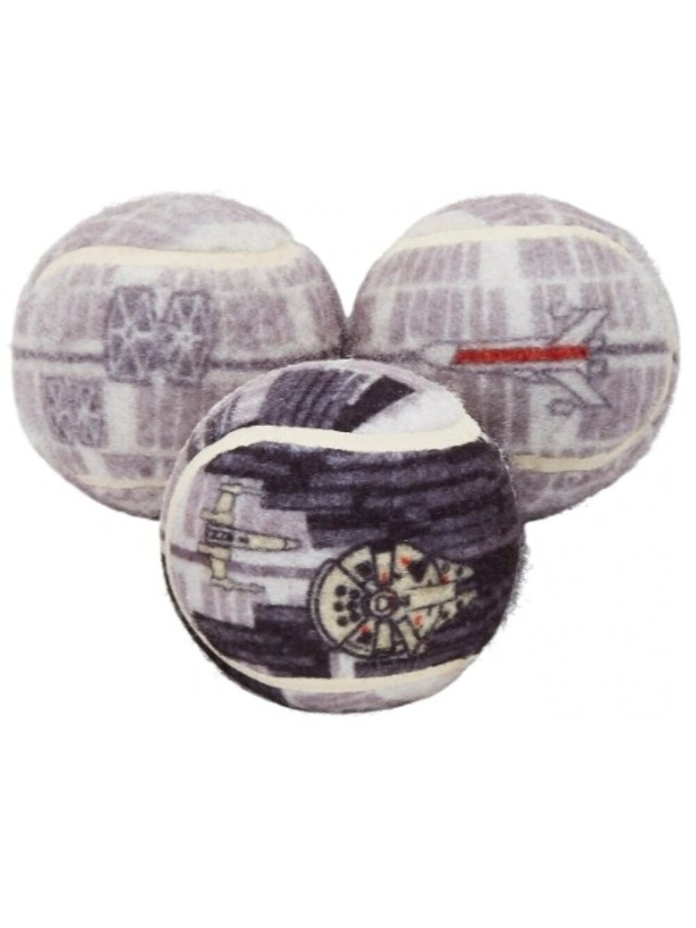 𝗰𝗵𝗲𝘄𝘆 𝗦𝗧𝗔𝗥 𝗪𝗔𝗥𝗦 DEATH STAR Fetch Squeaky Tennis Ball Dog Toy (3🎾)